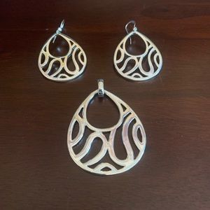 Three Piece Earring and Pendant Set